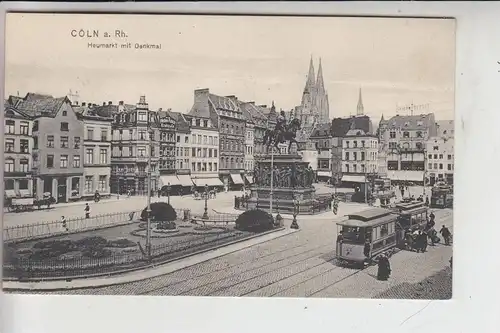 5000 KÖLN, Altstadt, Heumarkt mit Denkmal, Strassenbahn - Tram