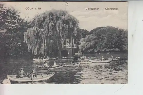 5000 KÖLN, Volksgarten - Kahnstation 1912