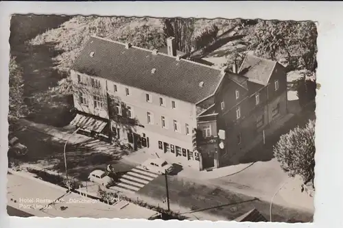 5000 KÖLN - PORZ - URBACH, Hotel-Restaurant "Dürscheidt", Luftaufnahme  1960, Briefmarke fehlt