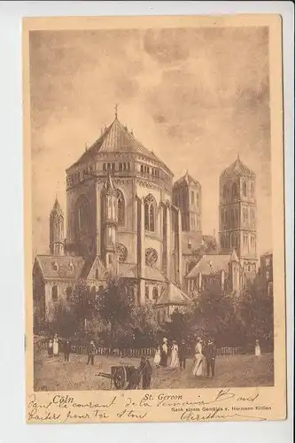 5000 KÖLN, Kirche Sankt Gereon, Künstlerkarte Hermann Killian