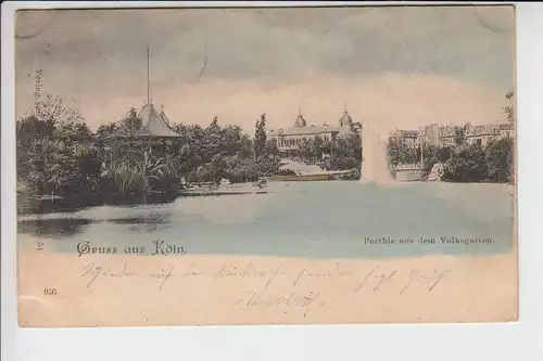 5000 KÖLN, Partei aus dem Volksgarten 1898 COLOR