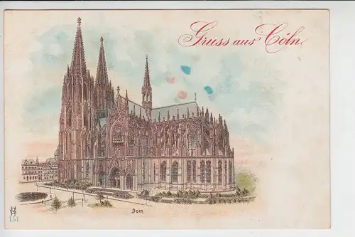 5000 KÖLN, Lithographie Kölner Dom