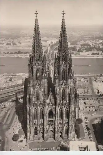 5000 KÖLN, KÖLNER DOM - Westseite - Luftaufnahme 1952 - Zerstörungen 2.Weltkrieg