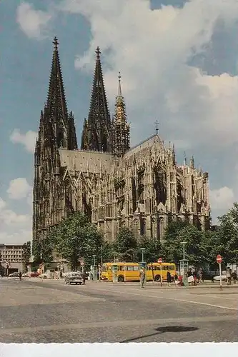 5000 KÖLN, KÖLNER DOM - Ostseite - Busbahnhof 50er-Jahre