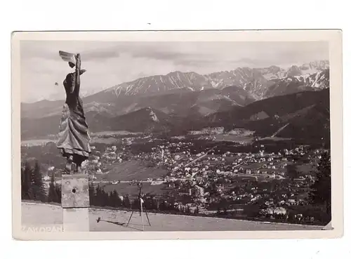 PL 34-500 ZAKOPANE, Photo-AK, Blick in das Tal, wahrscheinlich 1943