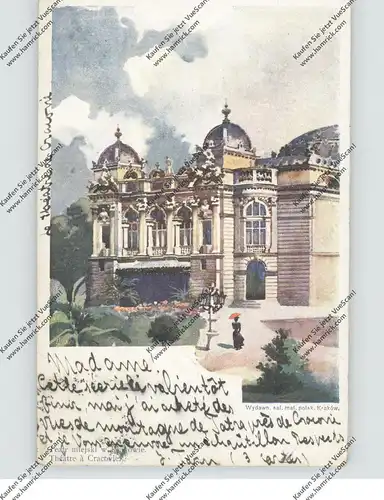 PL - 30-000 KRAKOW / KRAKAU, Theater, 1900, Künstler-Karte, Österr. Frankatur