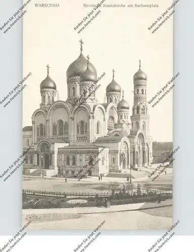 PL - 00-001 WARSZAWA / WARSCHAU, Russische Staatskirche am Sachsenplatz