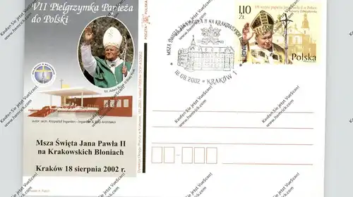 POLSKA - Visite Papst Johannes Paul II / Jana Pawla II, 5 Sonderpostkarten