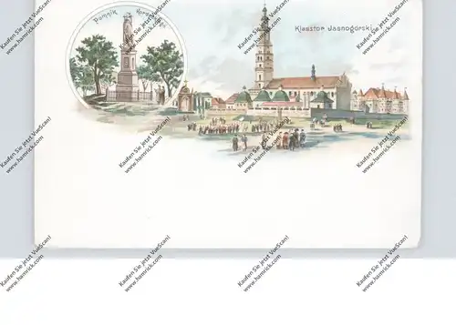 PL 42-200 CZESTOCHOWA, Jasna  Gora, Lithographie ca. 1900