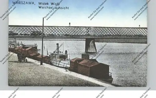 PL - 00-001 WARSZAWA / WARSCHAU, Weichselbrücke, 1916, deutsche Feldpost, Landsturm Gotha