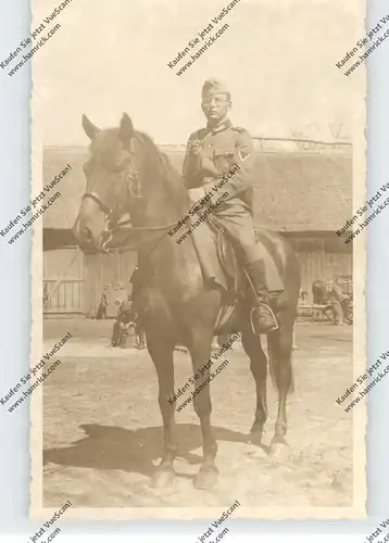 PL 32-700 BOCHNIA, Photo-AK, 1940, deutscher Soldat mit Pferd