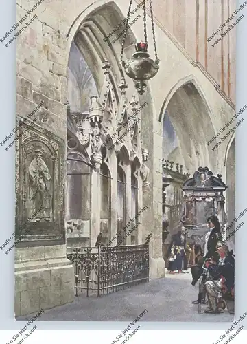 PL 30-000 KRAKOW / KRAKAU, Künstler Karte Stanislaw Tondos, Grab Wladylaw I.