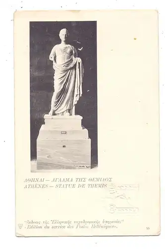 GR 10000 ATHEN, Themisstatue, postal stationery / Ganzsache