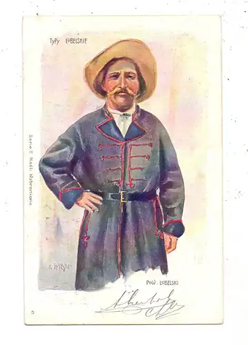 PL 20-000 LUBLIN, Typy Lubelskie, Künstler-Karte 1913, Trachten / Völkerkunde / Ethnic