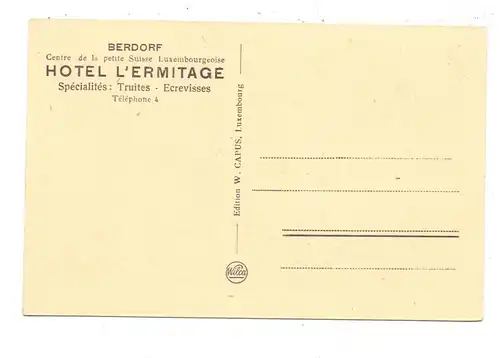L 6550 BERDORF, Hotel l'Ermitage, kl. Oberflächemängel