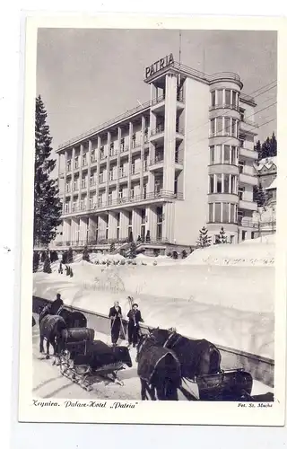 PL 33-380 KRYNICA ZDROJ, Palace Hotel, Pferdeschlitten, 1968