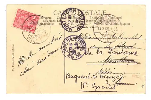 L 1000 LUXEMBURG, Grund, Alzette, 1906, Bernhoeft, kl. Druckstelle