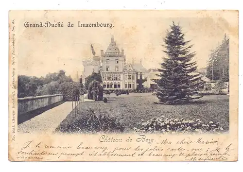 L 7730 COLMAR - BERG, Schloss Berg, 1903, Bernhoeft - Lux.