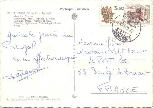 P 2430 MARINHA GRANDE - S. PEDRO DE MOEL, Camping, Faro..