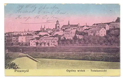 PL 37-700 PRZEMYSL, Ogolny widok / Totalansicht, Feldpost / Zensur