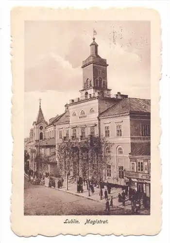 PL 200-00 LUBLIN, Magistrat, 1916, österr. Feldpost, Zensur Lublin