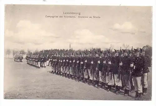 LUXEMBURG - Freiwilligen Kompanie, Exerzieren, Verlag: Grieser