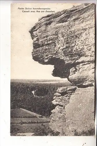 L 6400 ECHTERNACH, Luxemburger Schweiz, Blick auf Beaufort, Bernhoeft - Lux.