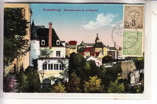 L 1000 LUXEMBURG, Panorama pres de la Caserne, 1921