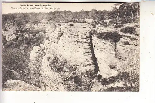 L 6400 ECHTERNACH, Luxemburger Schweiz, Les sept gorges, Bellwald