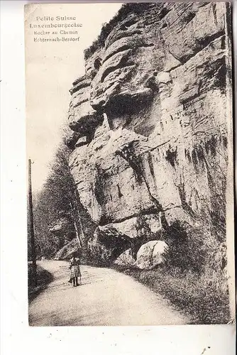 L 6400 ECHTERNACH, Luxemburger Schweiz, Rocher au Chemin Echternach - Berdorf, kl. Knick, Bellwald