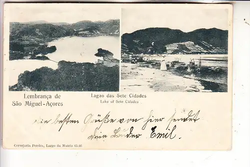 P 95040 PONTA DELGADA / Acores, Lembranca de Sao Miguel / Lagao des Sete Cidades, 1904