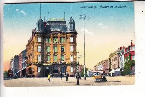 L 1000 LUXEMBURG, Av. de la Liberte, Hotel Starr, Eisverkäufer, Harles-Lux.