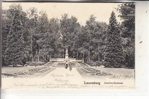 L 1000 LUXEMBURG, Amalien-Denkmal, 1907