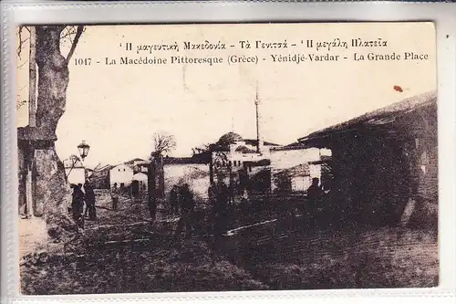 GR 58100 GIANNITSA / Yenidje Vardar / Mazedonien, Grande Place, Moschee, 1917