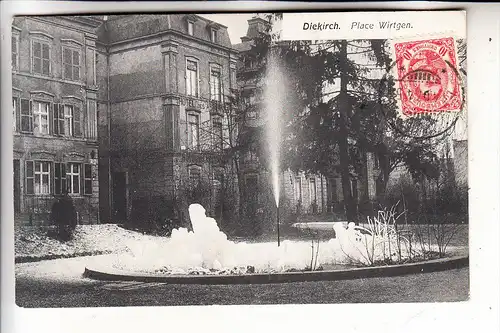 L 9200 DIEKIRCH, Place Wirtgen, Hotel des Ardennes, 1907