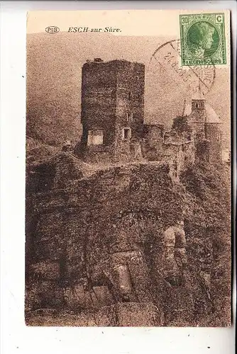 L 9650 ESCH / Sauer, Ruine, 1923