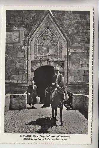 GR - RHODOS - RHODES, La Porte St.Juan, 1958