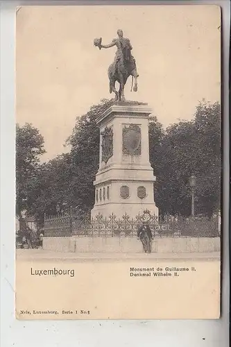 L 1000 LUXEMBURG, Denkmal Wilhelm II., NELS Lux., Serie 1, No. 3