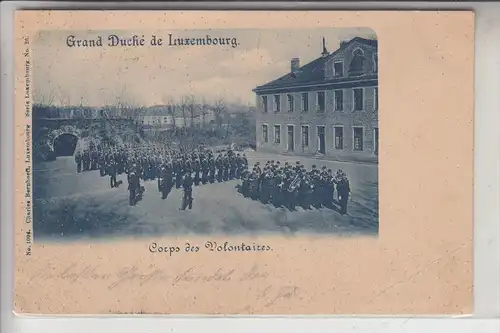 L UXEMBURG - MILITÄR, Corps de Volontaires, 1899, Bernhoeft, Serie Lux. # 26,. Druckstelle