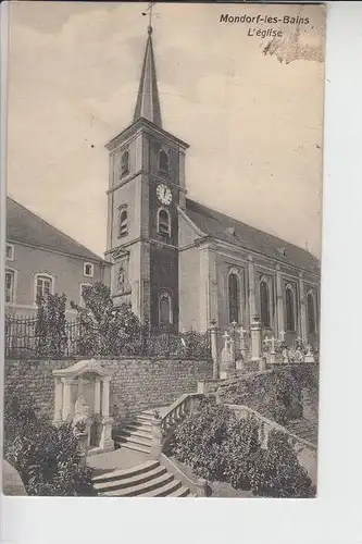 L 5600 BAD MONDORF, L'eglise 1917