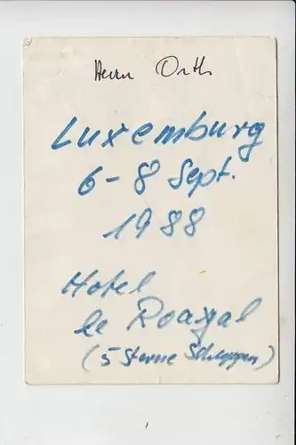 LUXEMBURG - Staatsbesuch des Deutschen Bundespräsidenten 1988- Ausweis