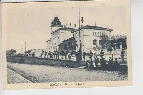 L 4000 ESCH - SUR - ALZETTE, La Gare 1931 in Frankreich verschickt