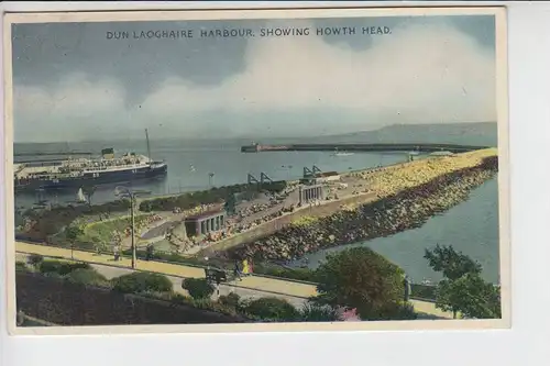 IRL - DUN LAOGHAIRE, Harbour showing Howth Head, 1957 - stamp missing