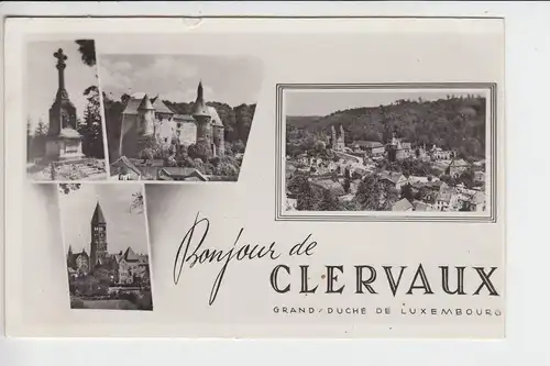 L 9700 CLERF - CLERVAUX, 4-Bild-Karte, kl.Druckstelle