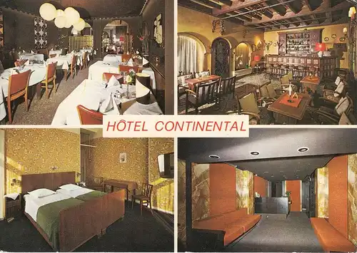 L 1000 LUXEMBURG - Stadt, Hotel Intercontinental, 4-Bild-Karte
