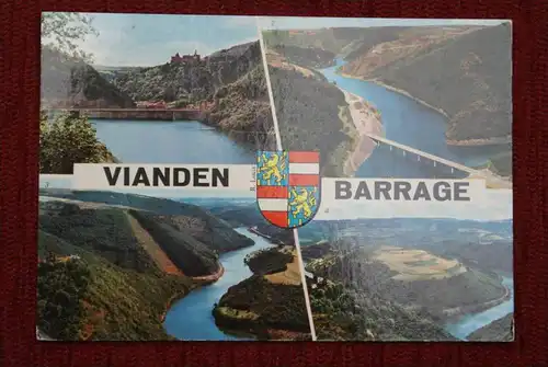 L 9400 VIANDEN Barrage - Stausee, 4-Bild-Karte