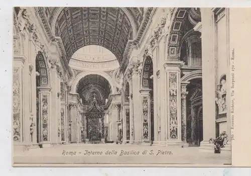 VATICAN - Basilica di San Pietro, Interno, ca. 1905