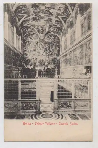 VATICAN - Palazzo Vaticano, Cappella Sistina, ca. 1905 undivided back