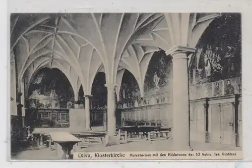 DANZIG - OLIVA, Klosterkirche, Refektorium mit den 53 Bildnissen der Äbte