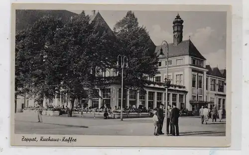 DANZIG - ZOPPOT, Kurhaus - Kaffee, belebte Szene, Verlag Voss - Danzig